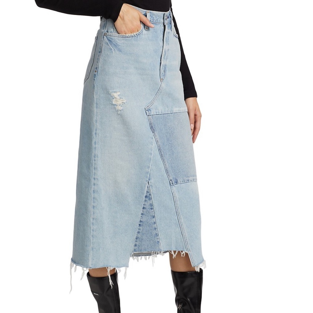 Citizens of humanity maxi denim skirt - Picture 5 of 10